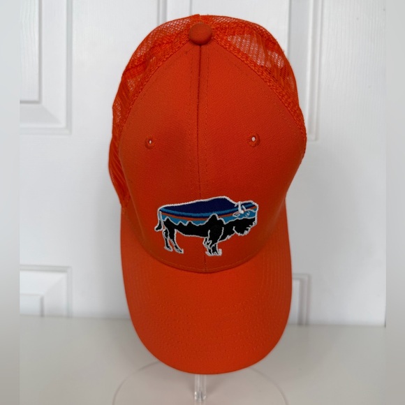Other - Patagonia Fitz Roy Bison Trucker One Size Hat Mesh Snapback Orange